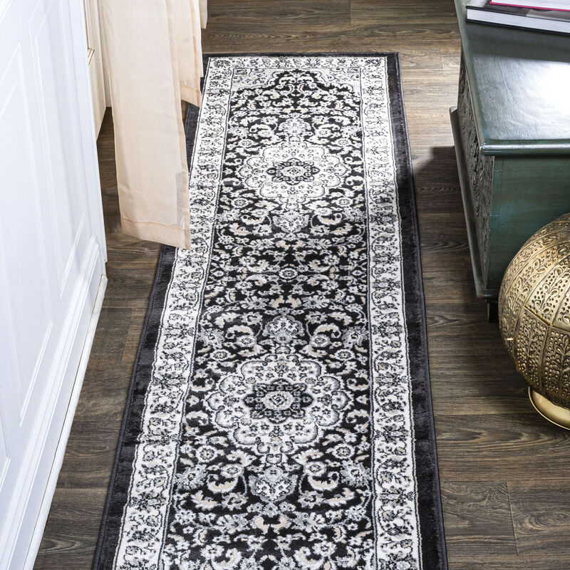Palmette Modern Persian Floral Area Rug