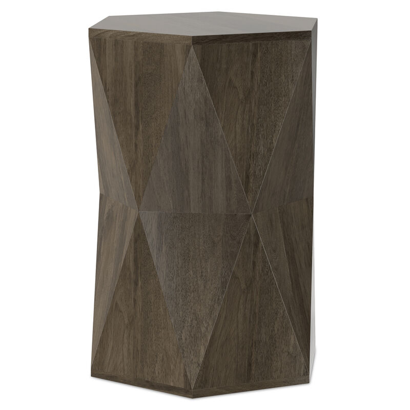 Mckinley 16 inch Wide Solid Mango Contemporary End Table in Ash Grey, Assembled