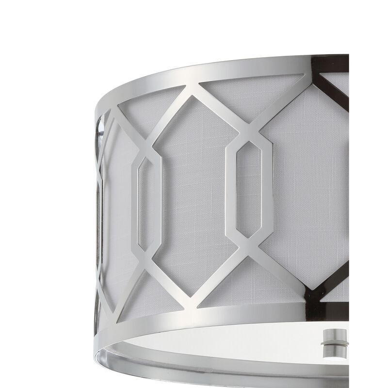 Hex Metal LED Flush Mount