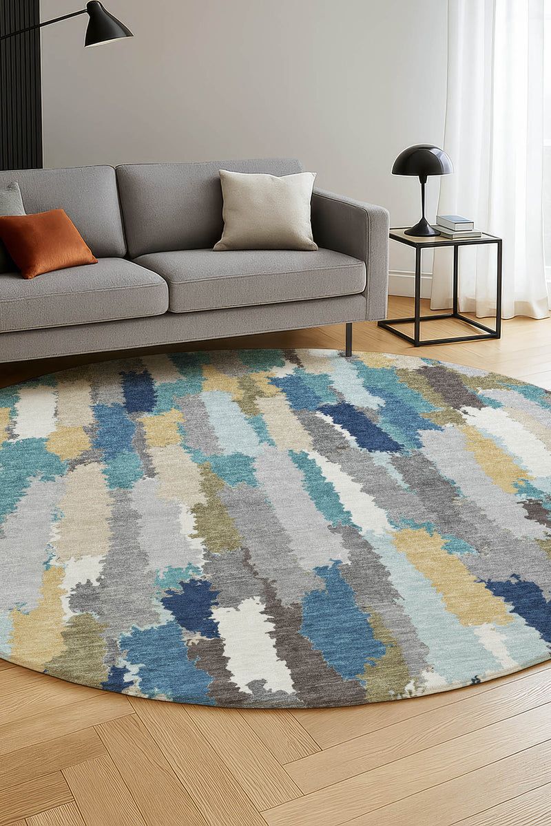 Kenner KN6 Teal 9' x 12' Rug image number 3