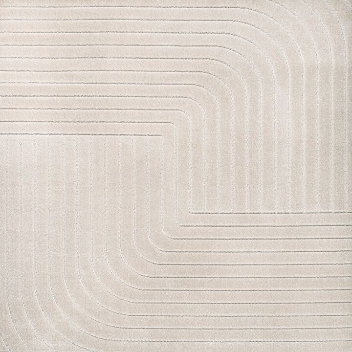Odense High-Low Minimalist Angle Geometric Area Rug