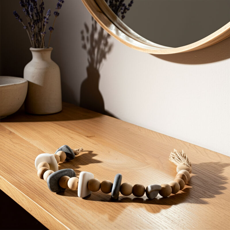 Garland with Marble Hearts