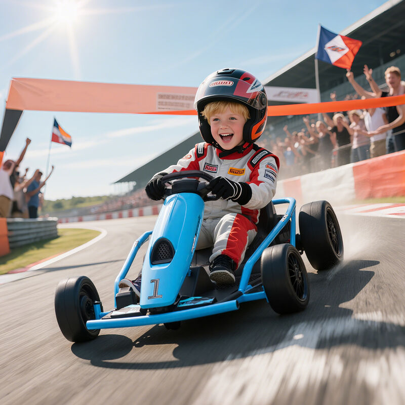 BreeBe 24V Electric Go Kart for Kids, Drift Ride-On Racing Go Kart with 2 Speeds image number 1