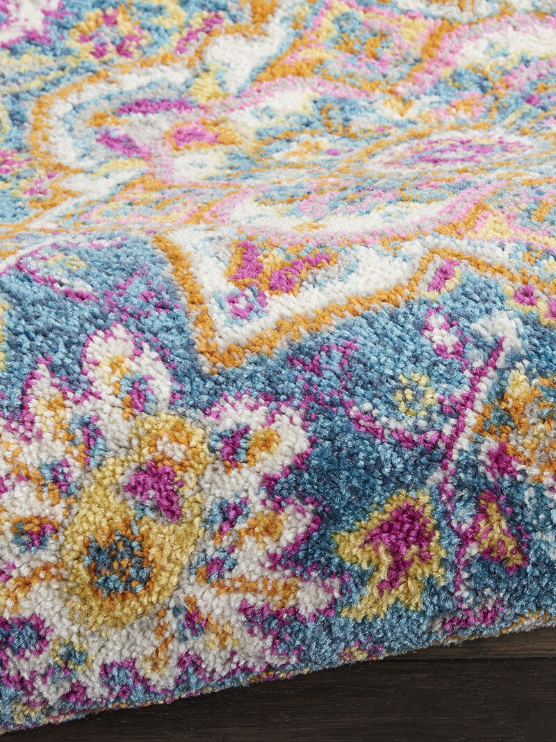 Passion PSN20 Teal/Multicolor 1'10" x 2'10" Rug image number 4