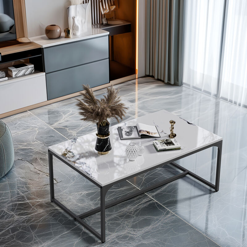 Rectangle Slate Coffee Table image number 2