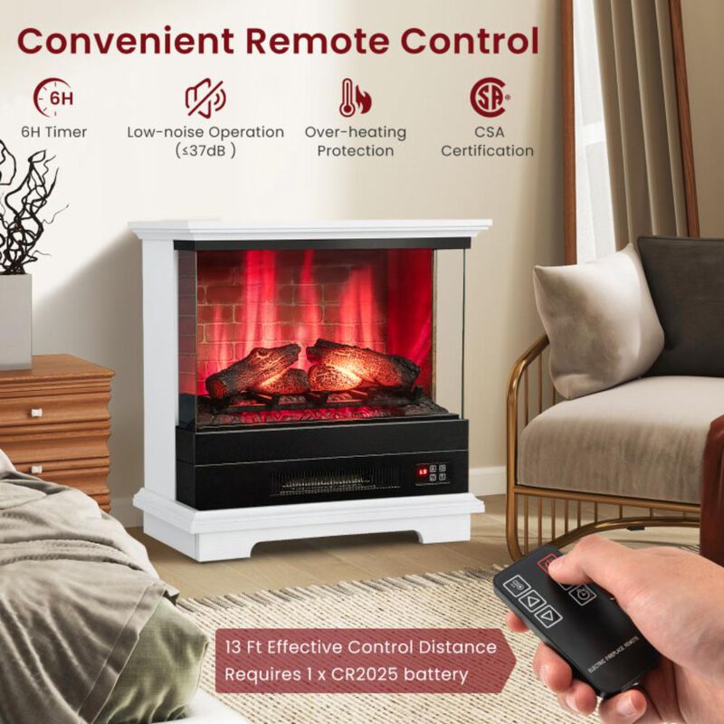 Hivvago Freestanding Fireplace with Remote Control