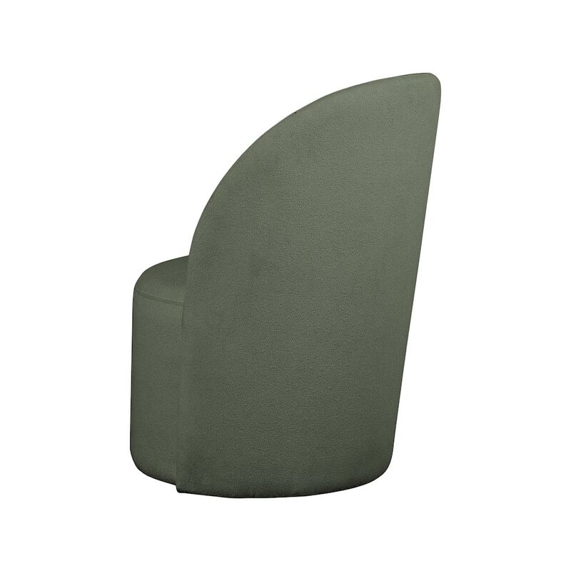 Meridian Furniture Hautely Green Boucle Fabric Accent Chair