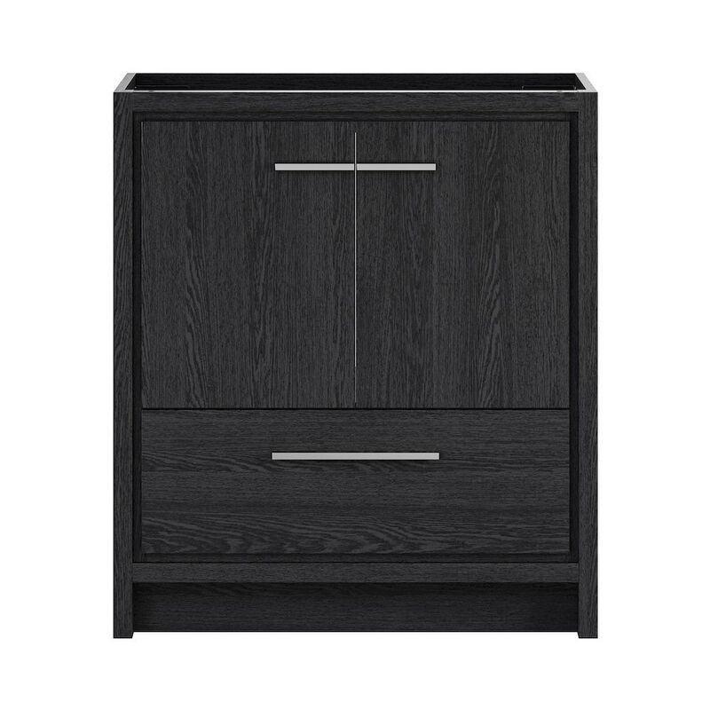 Virage 30" Freestanding Bathroom Vanity in Black Oak without Sink Top image number 0