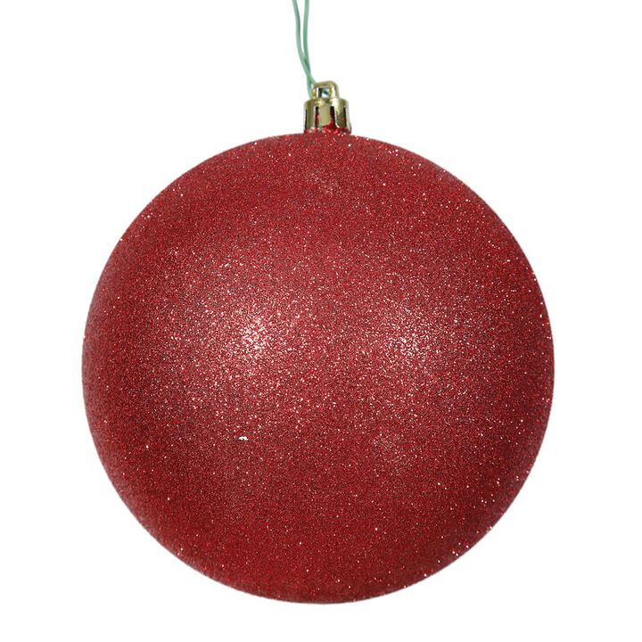 Vickerman Red Glitter Ball Drilled Cap -