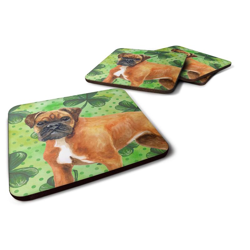 Caroline's Treasures German Boxer St Patrick's Decorative coasters, Multicolor