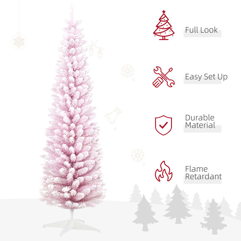 BreeBe 7FT Decorated Artificial Christmas Tree with Realistic Branches image number 3