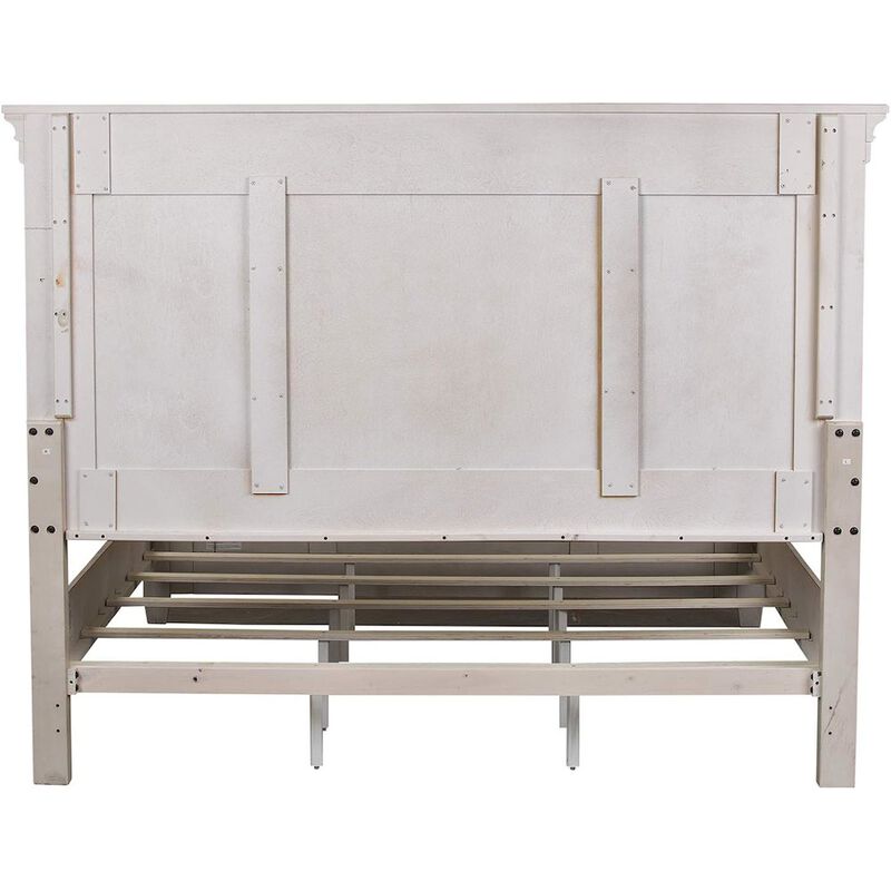 Liberty Furniture Heartland Queen Panel Headboard in Antique White w/ Tobacco Top image number 0