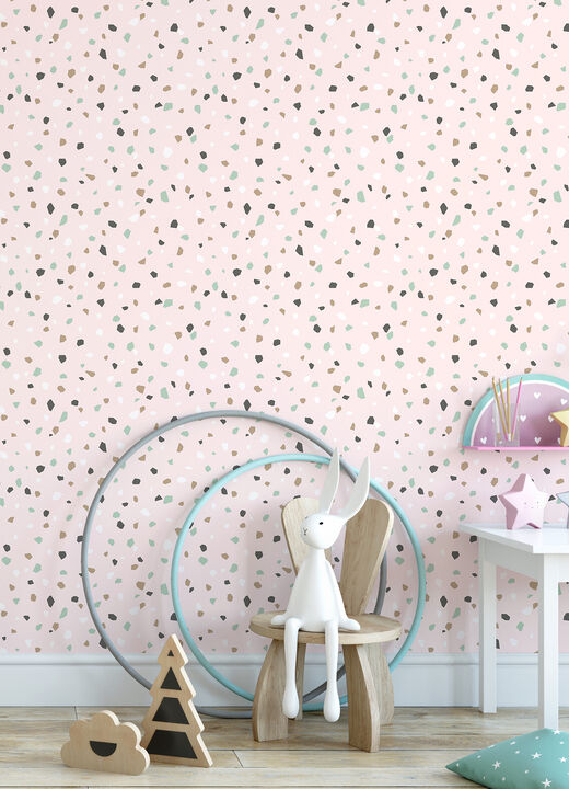 Ona Pink Terrazzo Wallpaper