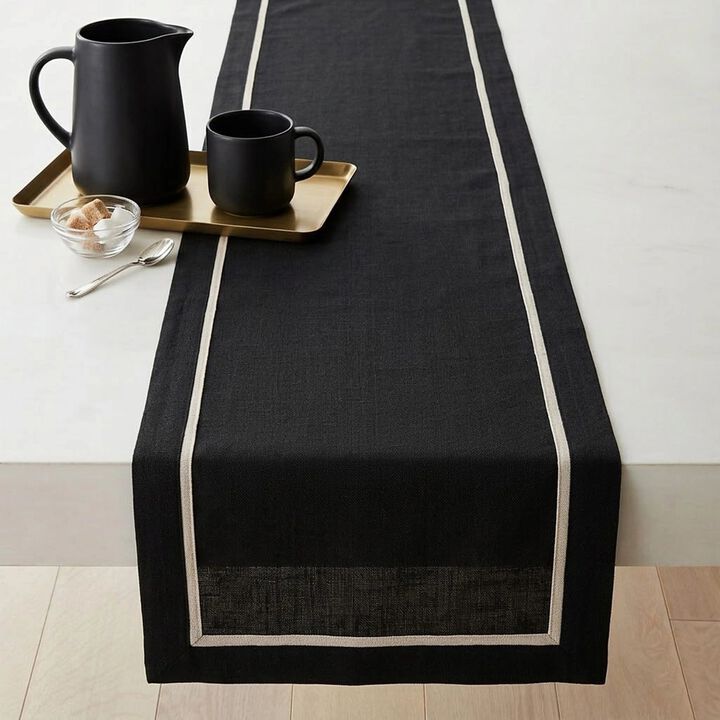 Linen Table Runner for Dining Table, Holiday and Everyday Table Decor - Kensington