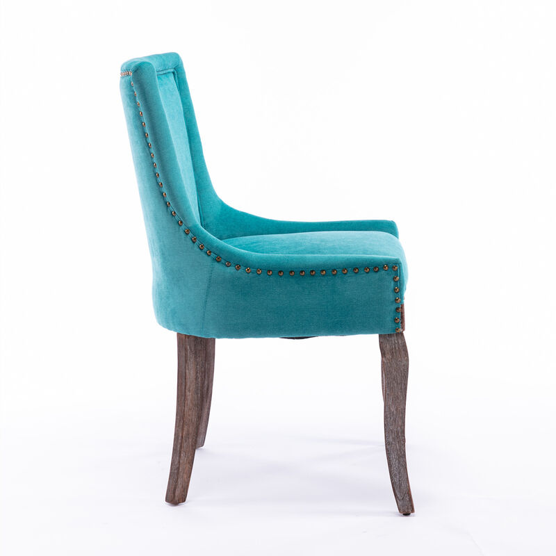 Streamdale Ultra Side Chair: Neutral Fabric, Solid Wood