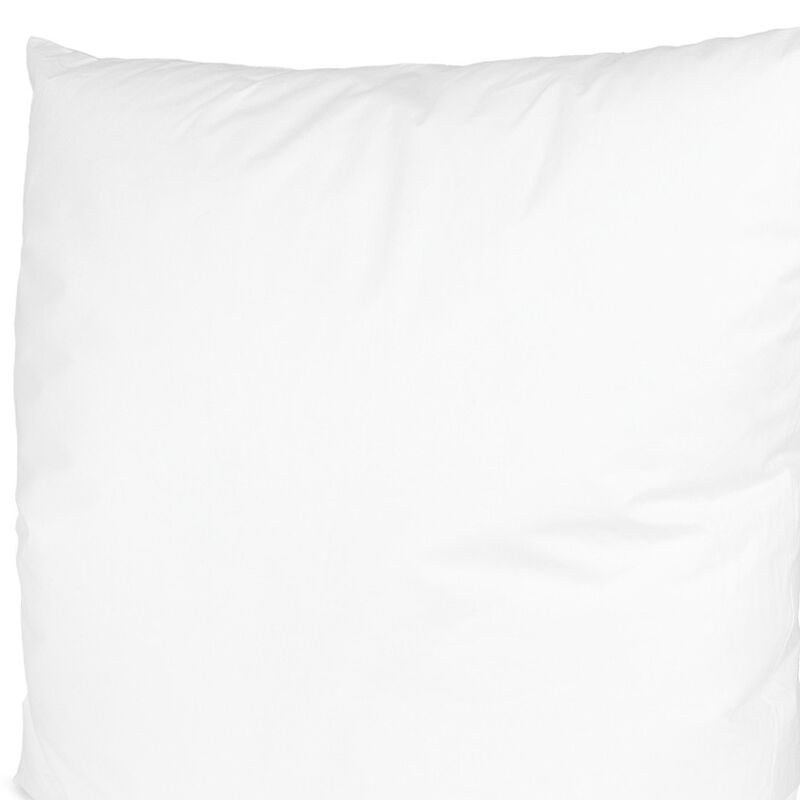 HomeRoots 18" White Cotton Throw Pillow Insert image number 2