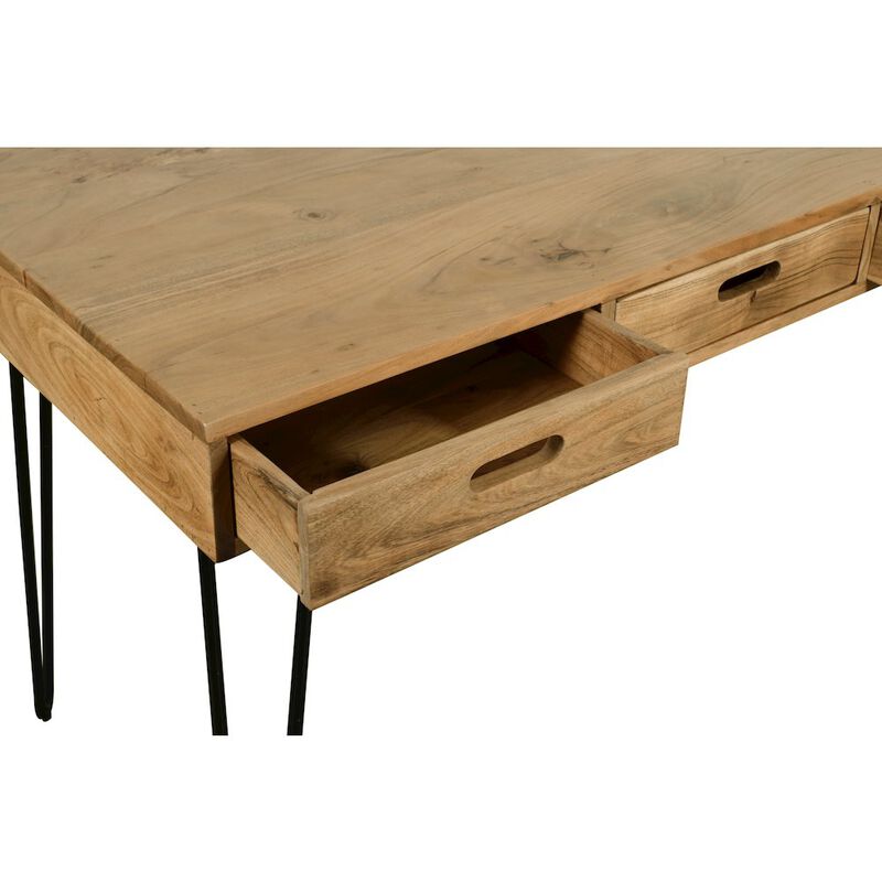 Jofran Rollins 52 Solid Hardwood Modern Counter Dining Table with Storage