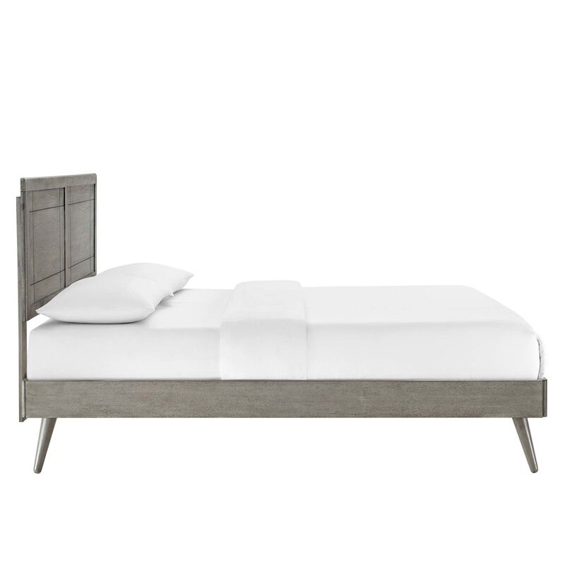 Marlee Wood Twin Platform Bed With Splayed Legs image number 4
