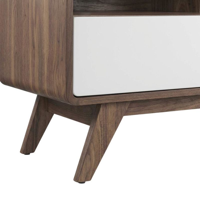 Wooden TV Stand in Brown with Spacious Storage and Sturdy Design image number 6