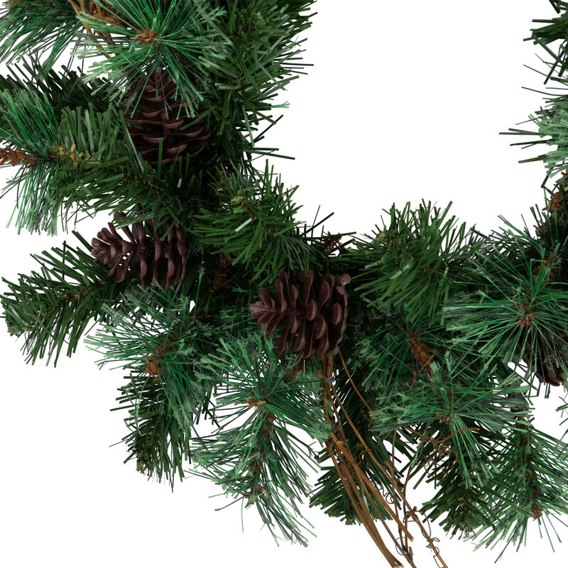 Country Mixed Pine Artificial Christmas Wreath  16-Inch  Unlit image number 2
