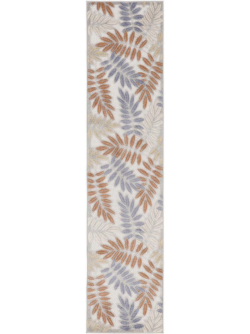 Aloha ALH18 Blue/Mocha 2'3" x 8' Rug