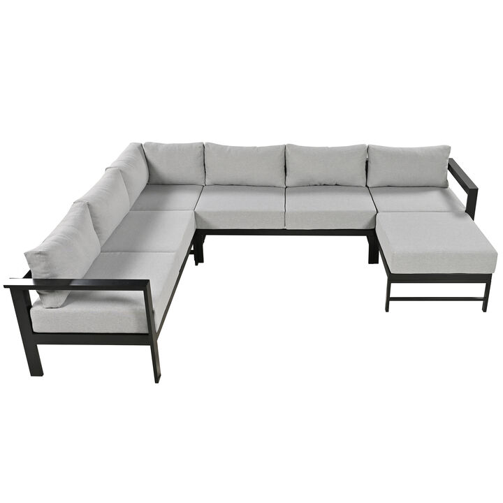 Merax U-shaped Multi-person Outdoor Sofa Set
