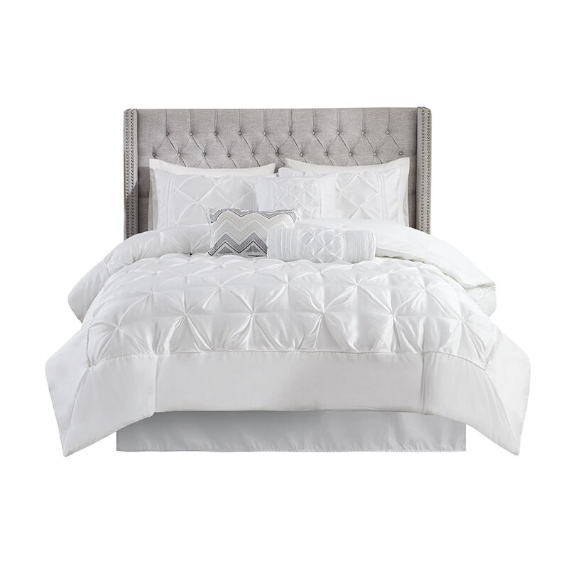 Gracie Mills Shelby 7-Piece Padded Comforter Set
