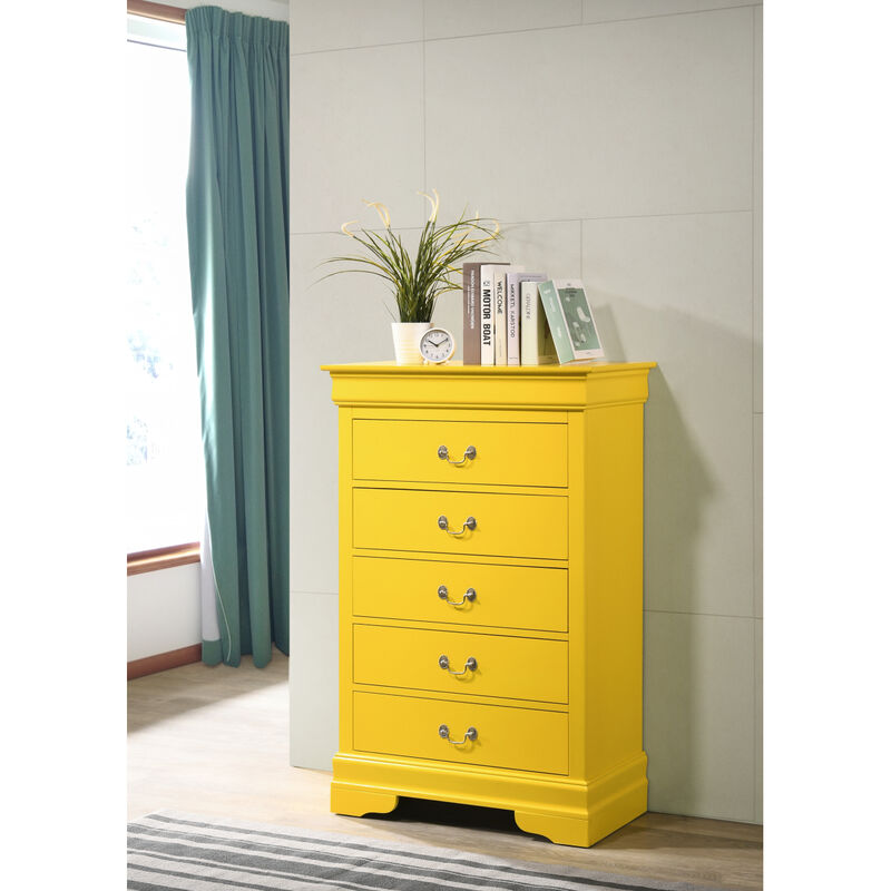 Louis Philippe G02102-CH Chest, Yellow