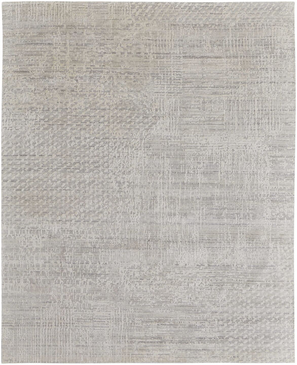HomeRoots Abstract Hand Woven Worn Faded Area Rug
