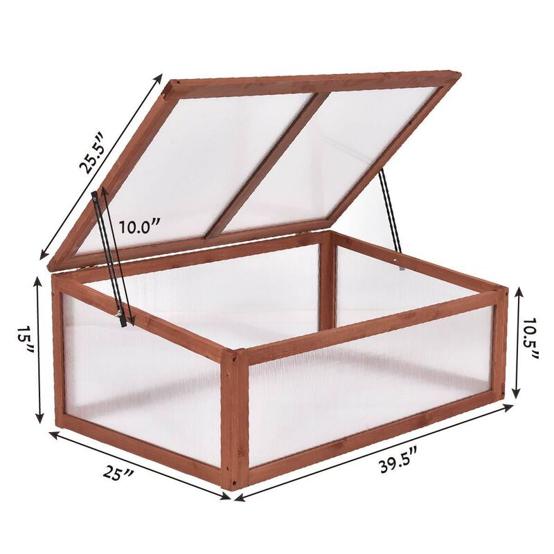 Outdoor Indoor Garden Portable Wooden Greenhouse image number 6