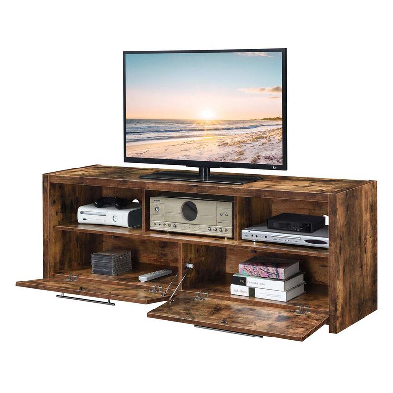 Convenience Concepts Newport Marbella 60 inch TV Stand w/ Cabinets and Shelves