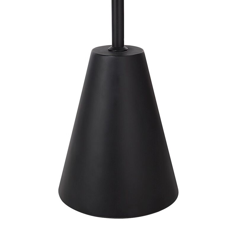 Renwil Cooke 65 - 75 Tall Matte Black Floor Lamp With Shade