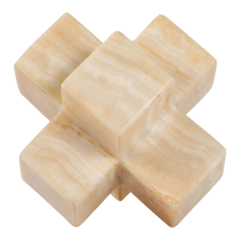 4" Onyx Marble Jack, Ivory image number 0