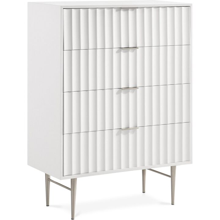 Meridian Furniture Modernist White Gloss Chest