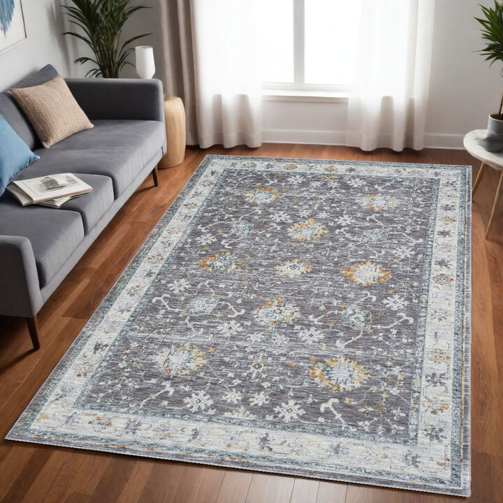 HomeRoots Floral Area Rug