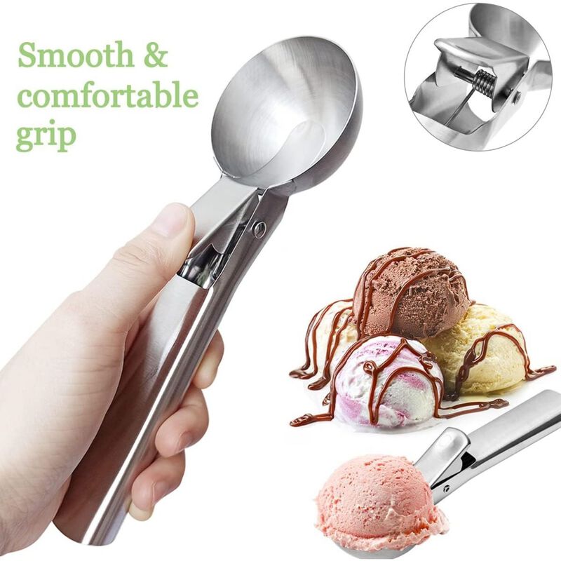 Stainless Steel Ice Cream Scoop image number 2