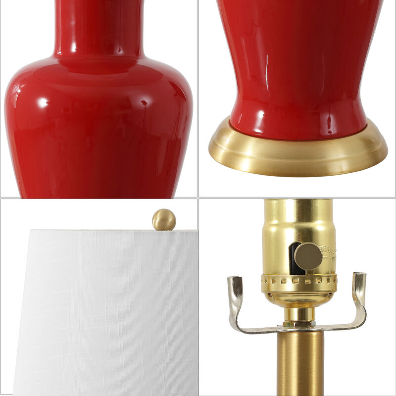 Julian Traditional Classic Ceramic Urn LED Table Lamp