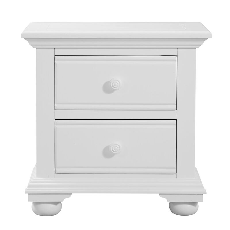 American Woodcrafters Cottage Traditions 2-Drawer Nightstand - White Cottage