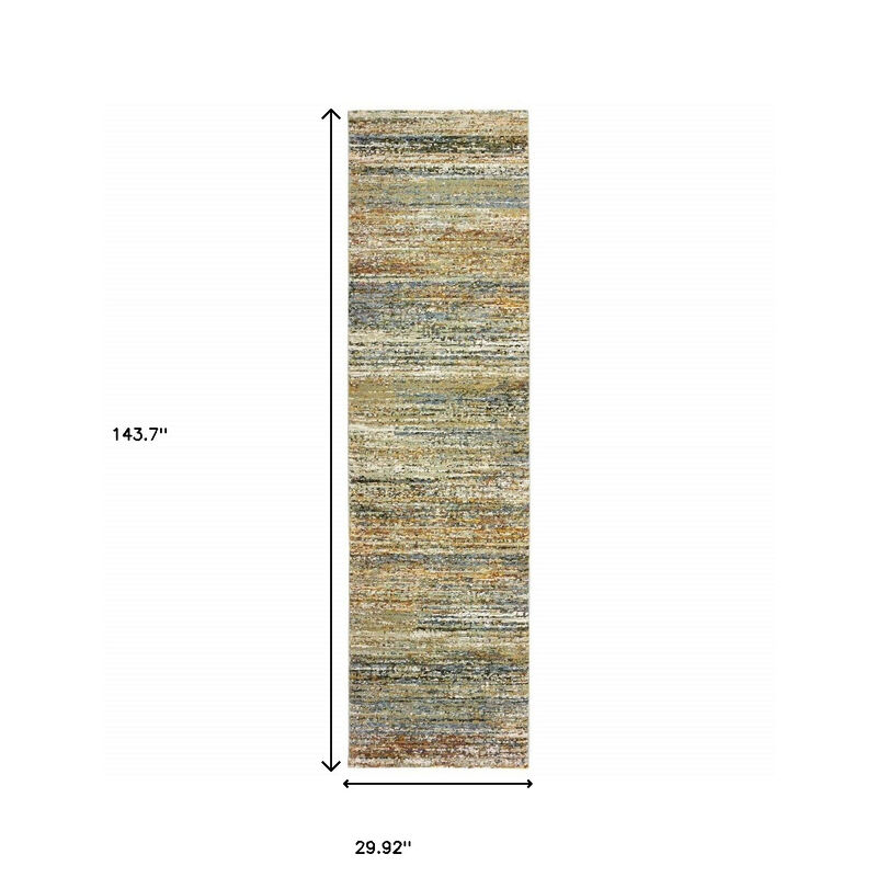 HomeRoots Abstract Runner Rug image number 3