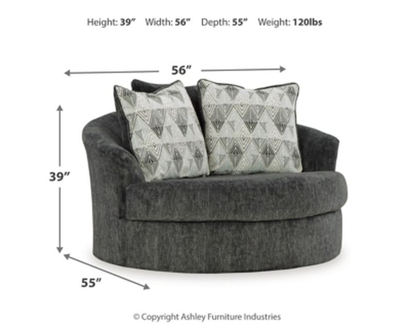 Biddeford Oversized Swivel Accent Chair