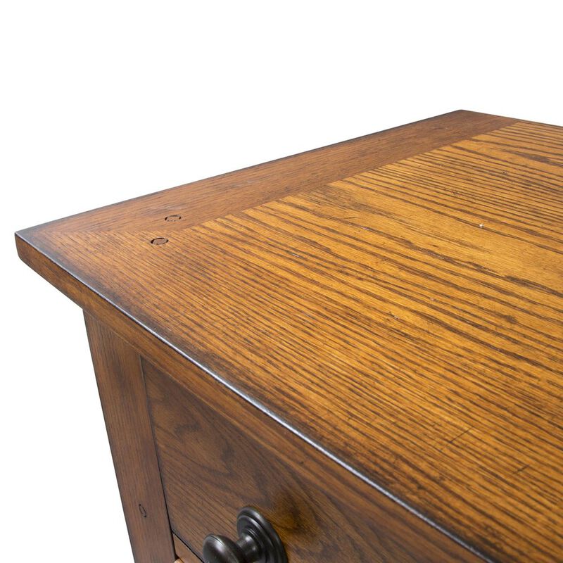 Liberty Furniture Grandpas Cabin 5 Drawer Chest in Aged Oak image number 3