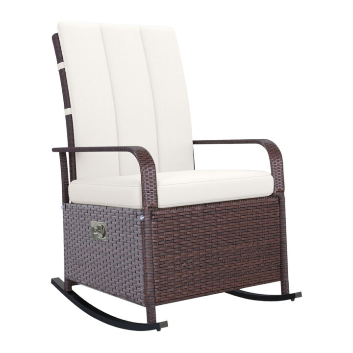 Stylish Outdoor Rocker for Balcony, Deck, or Garden – Durable Seating Chair