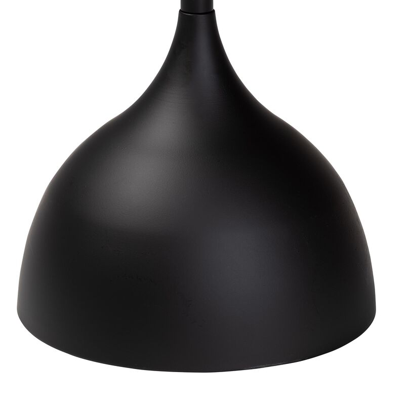 Baxton Studio Webb Black Metal Pedestal Side Table &ndash; Modern Accent Table with Round Tray Top for Indoor or Semi-Outdoor Use image number 3