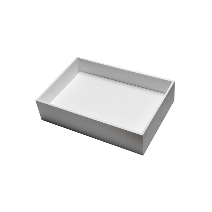 ALFI brand 20 x 14 White Matte Solid Surface Resin Sink