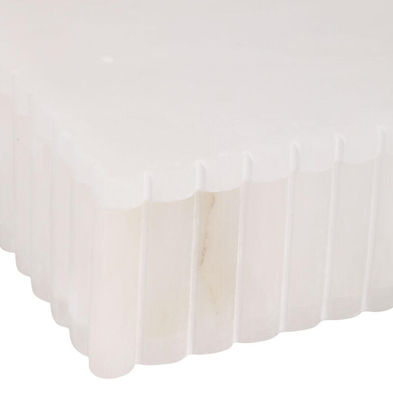 8x6" Ribbed Alabaster Box image number 5