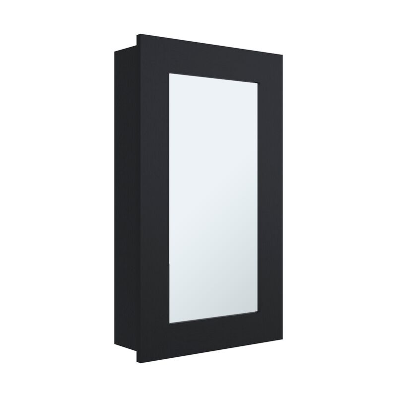 Kiana Medicine Cabinet 25.7" H, 1 Door, 3 Shelves, 1 Mirror, White