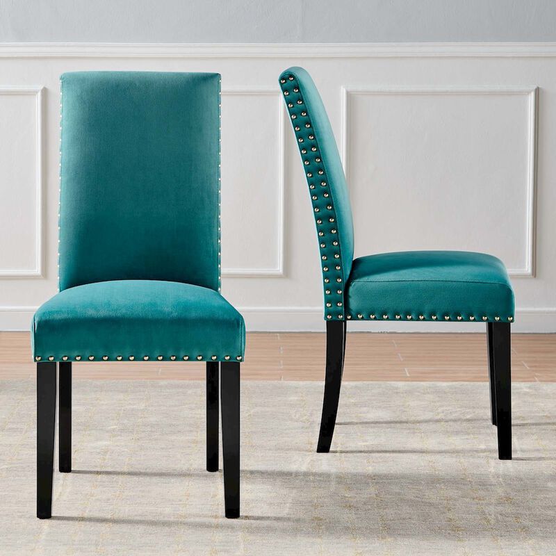 Parcel Performance Velvet Dining Side Chairs Set of 2 image number 7