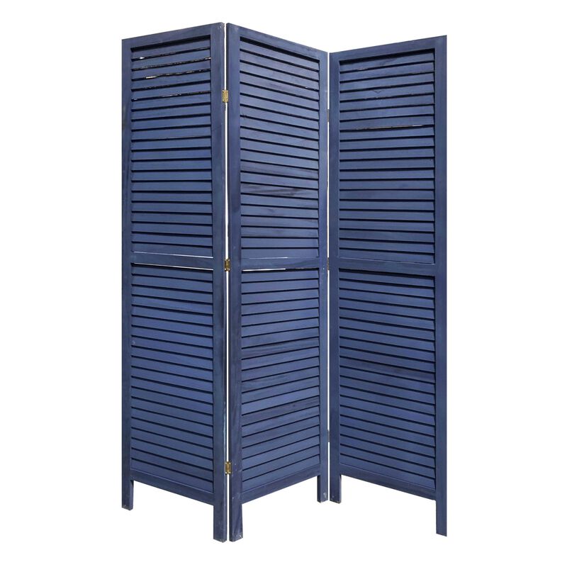 3-Panel Shutter Screen Room Divider for Stylish Privacy and Elegant Space Division