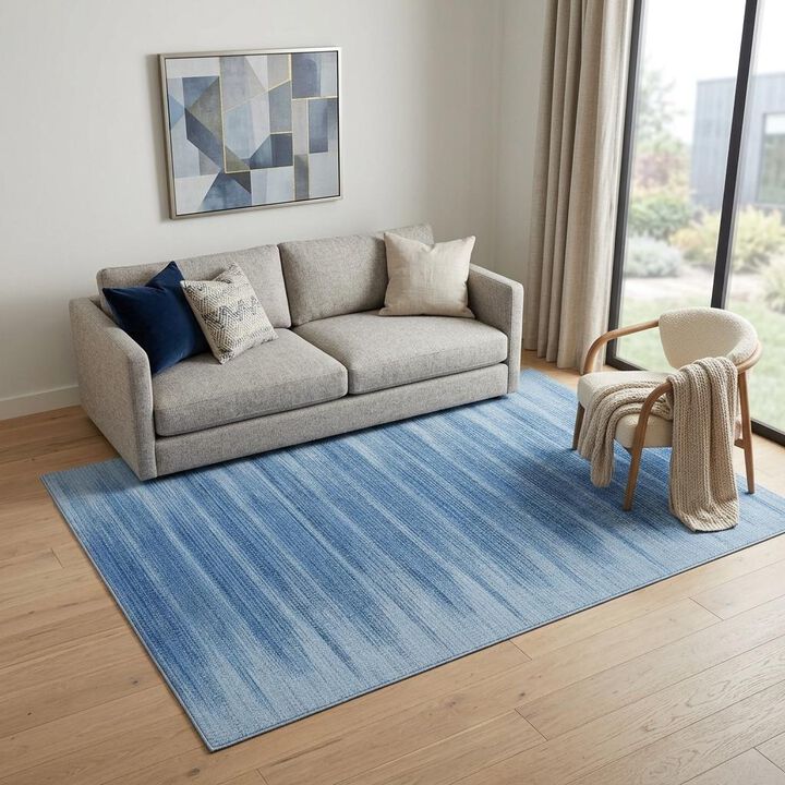HomeRoots Ombre Distressed Non Skid Area Rug