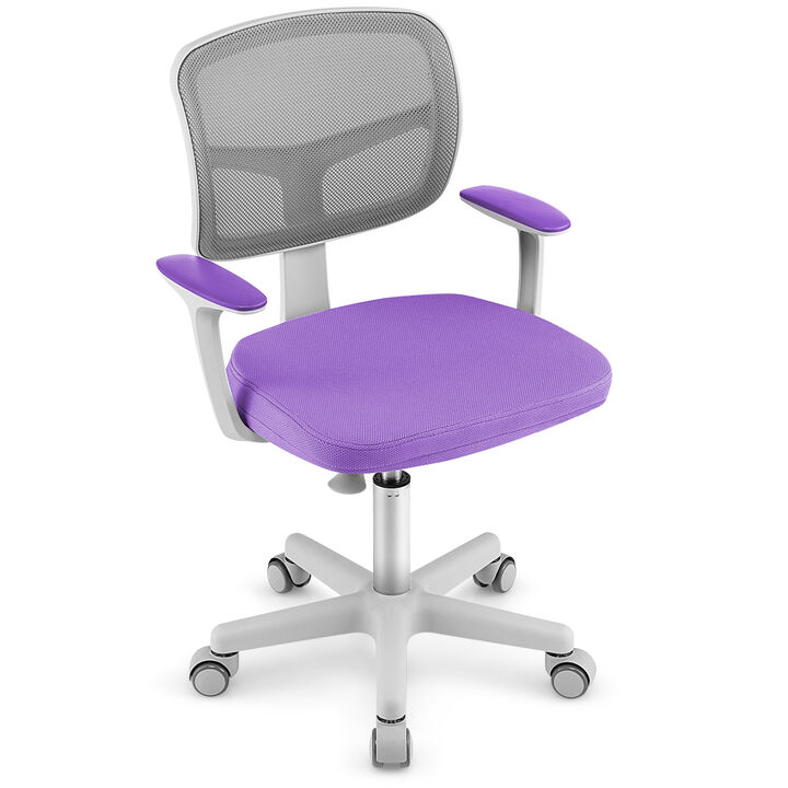 Adjustable Desk Chair with Auto Brake Casters for Kids